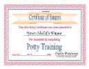 The Official Able Baby Certificate of Success